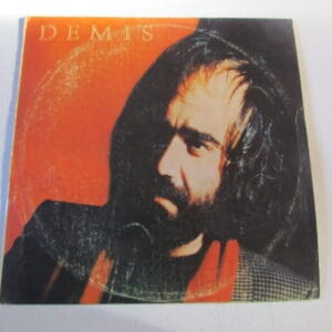 DEMIS ROUSSOS GREEK ( Aphrodites Child ) - FOLK PROG DISCO DE PROMOCION - LP SOUTH AMERICA PERU 1982 WHITE LABEL - SINGS IN SPANISH
