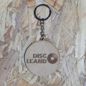 LLAVERO HECHO EN MDF - CON NUESTRA MARCA "DISCOLEANDO" - PROMOCION S/6.00