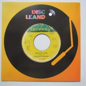 LOS CUATRO GATOS - CUMBIA GUARACHA DESCARGA solo de SAXO 7" DECIBEL PERU 70'S "SUEÑO DE AMOR"