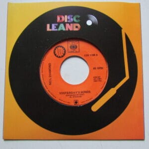 NEIL DIAMOND - ROCK 7" PROMO CSR-1188 PERU 1981 "CANCIONES DE AYER"