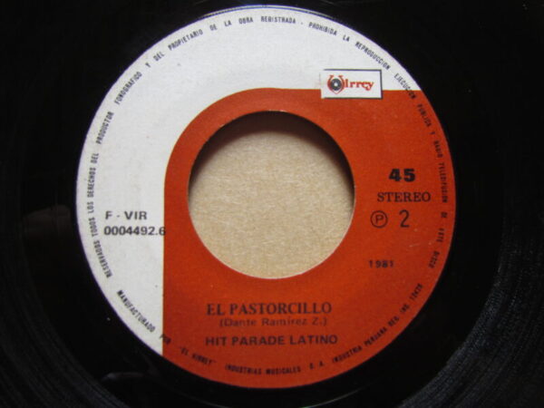 HIT PARADE LATINO "TOCANDO MADERA/EL PASTORCILLO" 7" KILLER SALSA PERU HEAR ♫ - Imagen 3