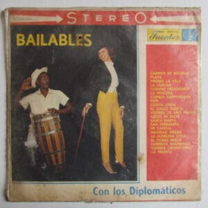 BAILABLES con LOS DIPLOMATICOS - CUMBIA PORRO COLOMBIA - LP FUENTES EDIT ECUADOR FLPST-22034
