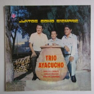 TRIO AYACUCHO - ANDEAN FOLK PROMO LOGO LP PERU 70'S "JUNTOS COMO SIEMPRE"