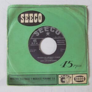 DUO LOS COMPADRES -CUBA GUARACHA 7" SEECO-9764 EDICION PERU 1967 "AMARRA EL LECHON Y VAMOS"