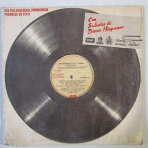 IRON MAIDEN / GERARDO MANUEL Y LOS TECNICOS / GILLMAN - HARD ROCK - DISCO DE PROMOCION LP PERU
