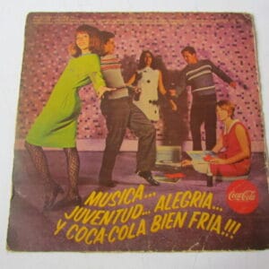JOHNNY HALLYDAY-HERVE VILARD-THE RATTLES "COCA COLA" ULTRA RARE PROMO COLOMBIA LP HEAR ♫
