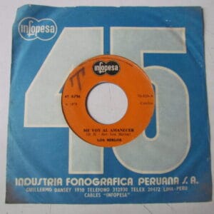 LOS MIRLOS "ME VOY AL AMANECER/UN BESITO UNA CARICIA" 7" CUMBIA PSYCH JUNGLE DESCARGA PERU HEAR ♫