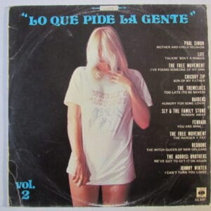 JOHNNY WINTER / SLY & THE FAMILY STONE / LIFE - ROCK LP PERU 70'S "LO QUE PÍDE LA GENTE VOL 2"