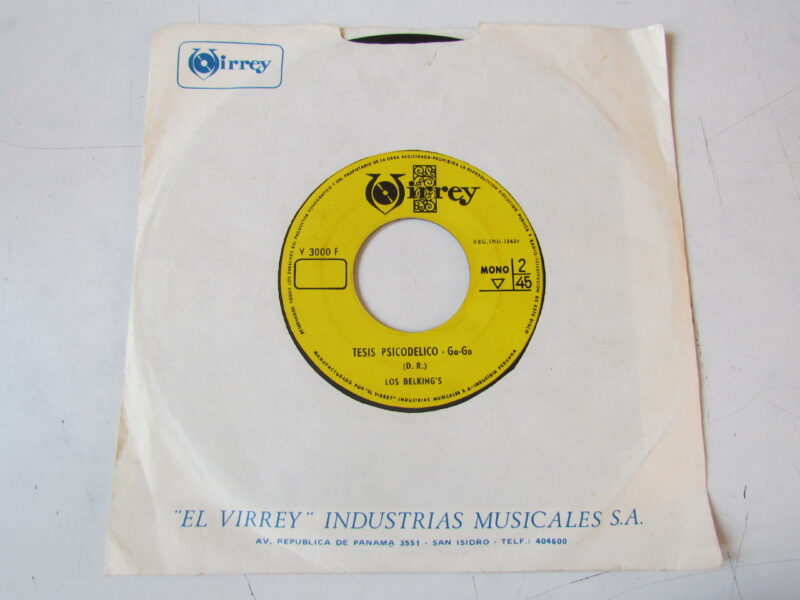 LOS BELKING'S "TESIS PSICODELICO" 7" GARAGE GO-GO PERU HEAR ♫