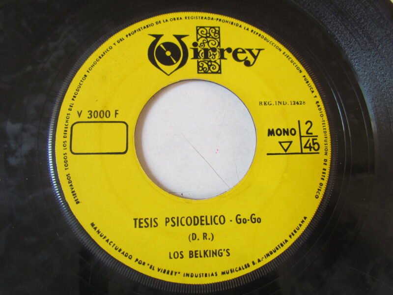 LOS BELKING'S "TESIS PSICODELICO" 7" GARAGE GO-GO PERU HEAR ♫ - Imagen 2