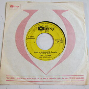 PAPO Y SU COMBO "TORNA A SACRAMENTO" 7" GUARACHA GUAGUANCO FROM PERU EX HEAR ♫