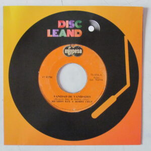 RICARDO RAY & BOBBY CRUZ - SALSA 7" Infopesa–70-858 PERU "VANIDAD DE VANIDADES" HEAR ♫