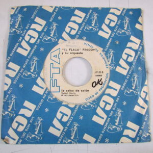 EL FLACO FREDDY Y SU ORQUESTA "LA SALSA DE SALON" 7" SALSA FROM PERU EX PROMO HEAR ♫
