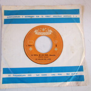 LOS MULATOS DEL CARIBE "LA LA FIESTA DE LOS FEOS" 7" GUARACHA GUITAR FROM PERU EX HEAR ♫