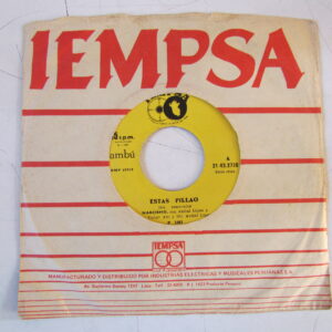 NARCISHO CON ANIBAL LOPEZ "ESTAS PILLAO" 7" SALSA BOLERO FROM PERU EX HEAR ♫