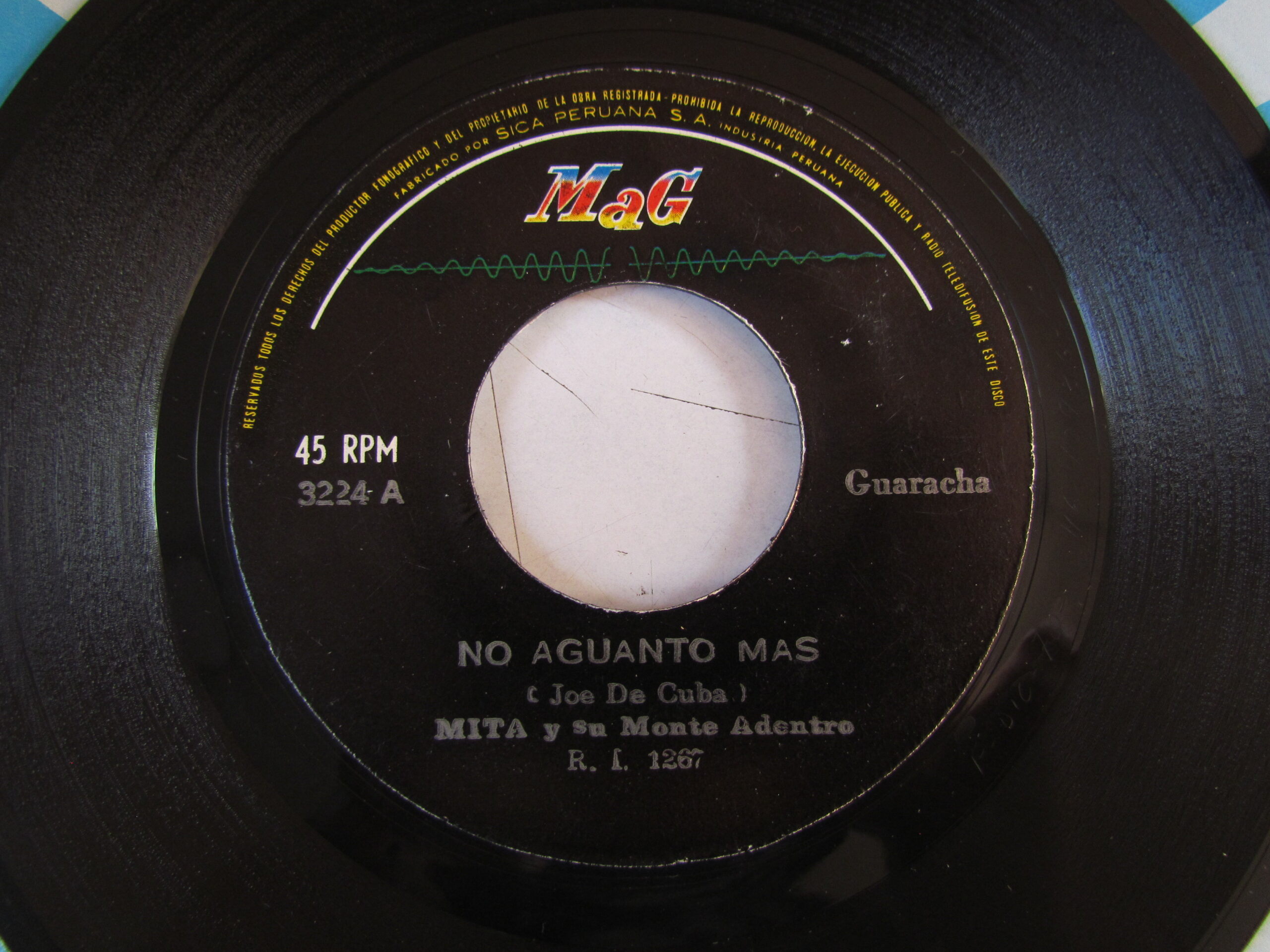 MITA Y SU MONTE ADENTRO "NO AGUANTO MAS/CON MI MAMBO" 7" KILLER GUARACHA GUAGUANCO DESCARGA PERU NM MAG HEAR ♫ - Image 4