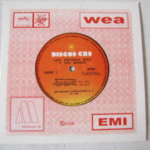 LUIS ANTONIO DIAZ Y SOL BANDA "RASPUTIN" 7" LATIN FUNK SOUL BOLIVIA EX HEAR ♫
