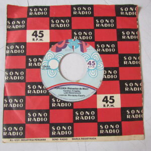 LOS PEKENIKES "POP CORN PALOMITAS DE MAIZ" 7" ROCK PSYCH LATIN FUNK EDIT PERU EX HEAR ♫